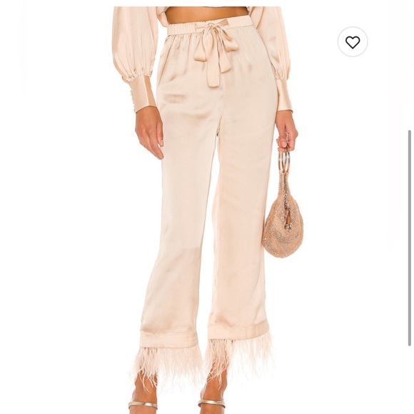 L’Academie Set Chantal Pant & The Joli Crop Top in Ivory Cream Size Small - Picture 3 of 8